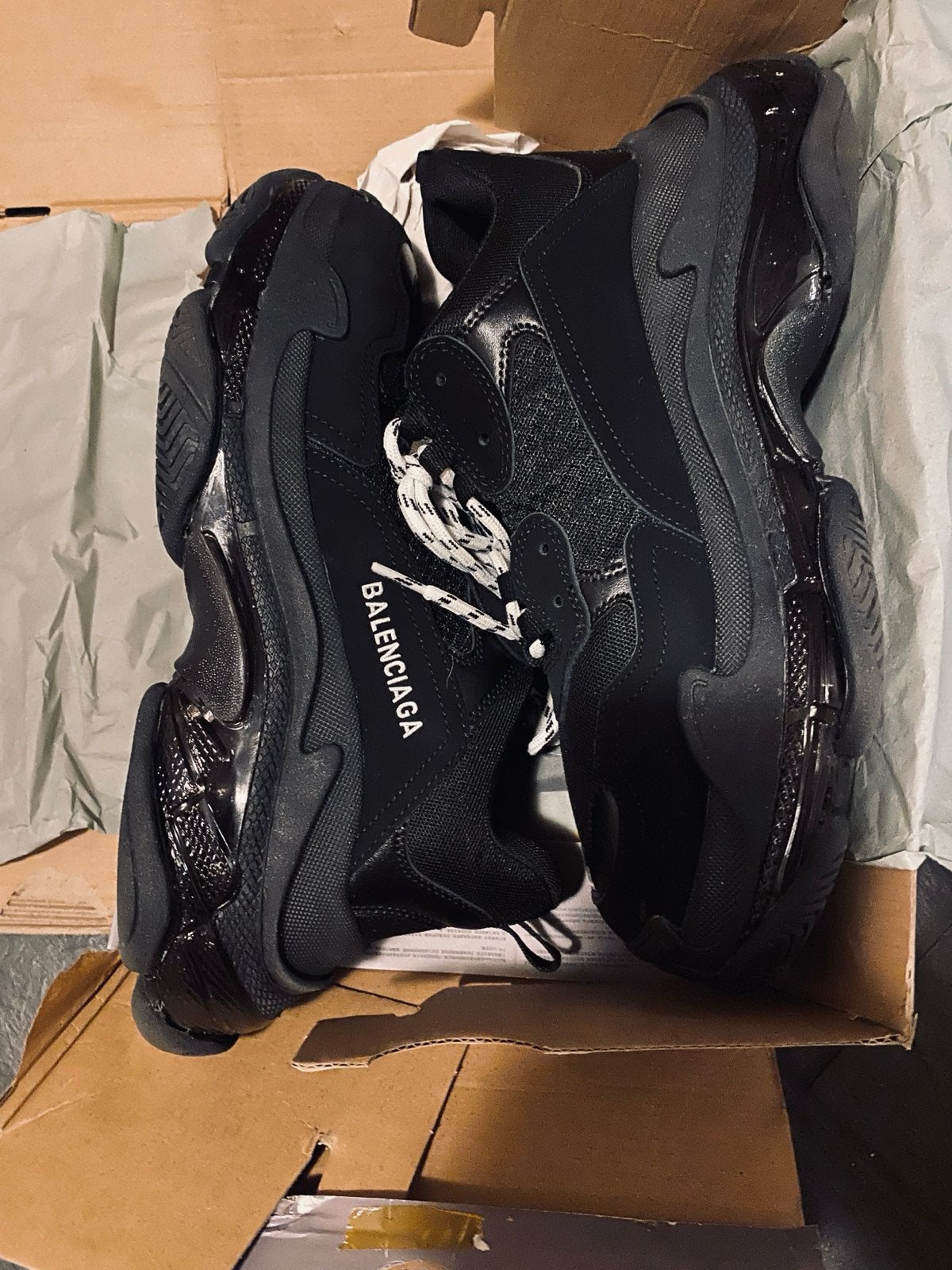 Balenciaga Triple S Sneakers Zwart, Kleding | Heren, Ophalen of Verzenden, Nieuw, Zwart, Sneakers of Gympen