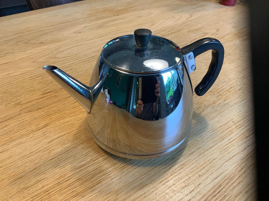 Theepot G. Bredemeijer dubbel wandig, Huis en Inrichting, Keuken | Servies, Overige materialen, Gebruikt, Overige typen, Ophalen of Verzenden