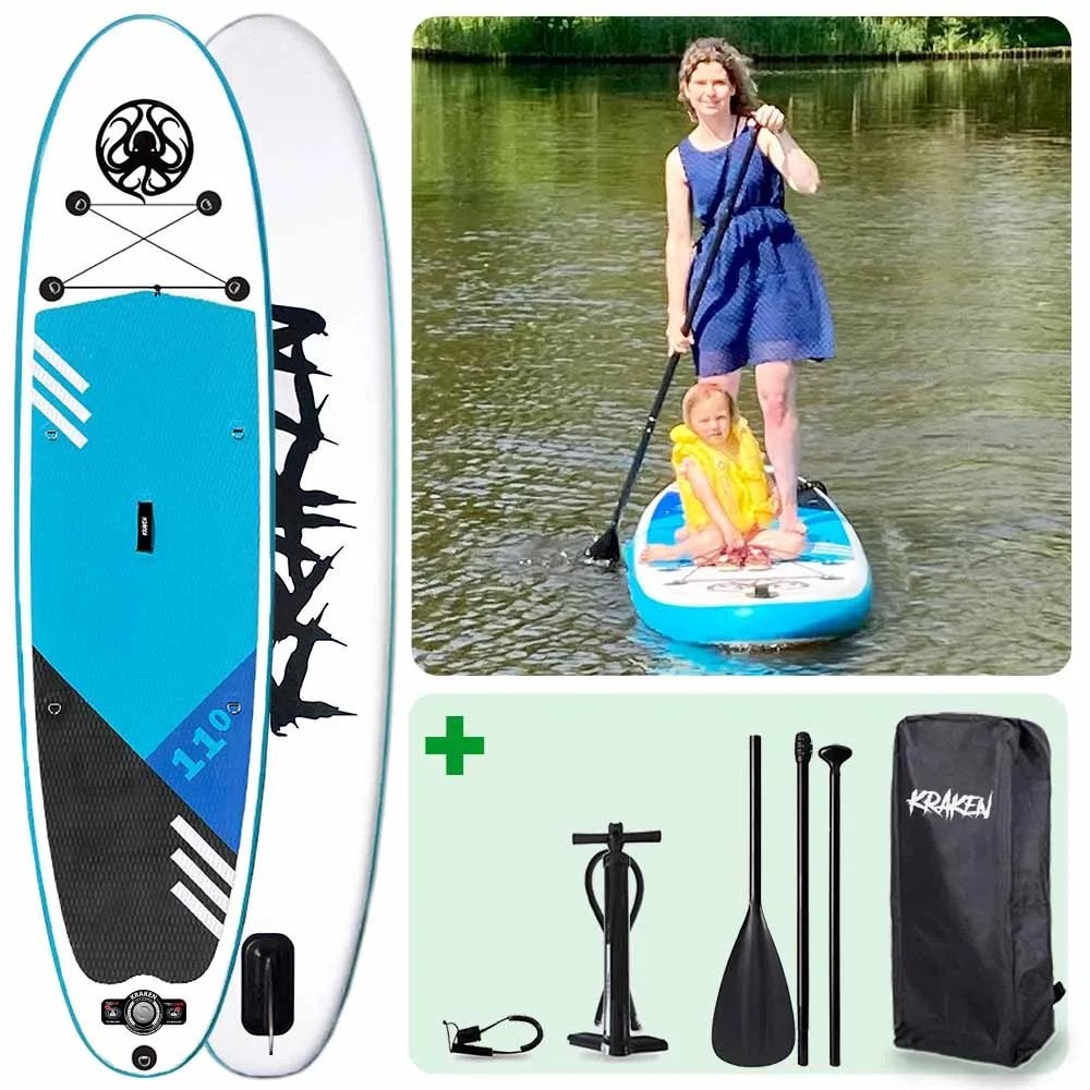Kwaliteit KRAKEN Fly SUP SUPPEN SUPBOARD Set 11’0 Watersport, Watersport en Boten, Suppen, Ophalen of Verzenden, Nieuw, SUP-boards