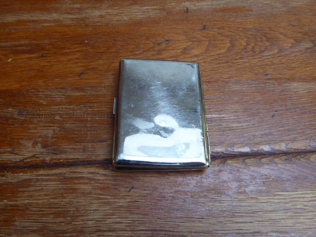 Vintage metalen sigarettendoos, Ophalen of Verzenden