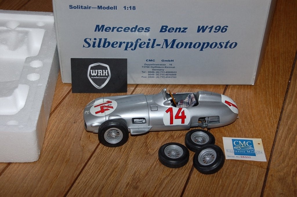 MERCEDES W196 MONOPOSTO #14 SCHADE CMC WRH, Verzenden, Gebruikt, Auto, Overige merken