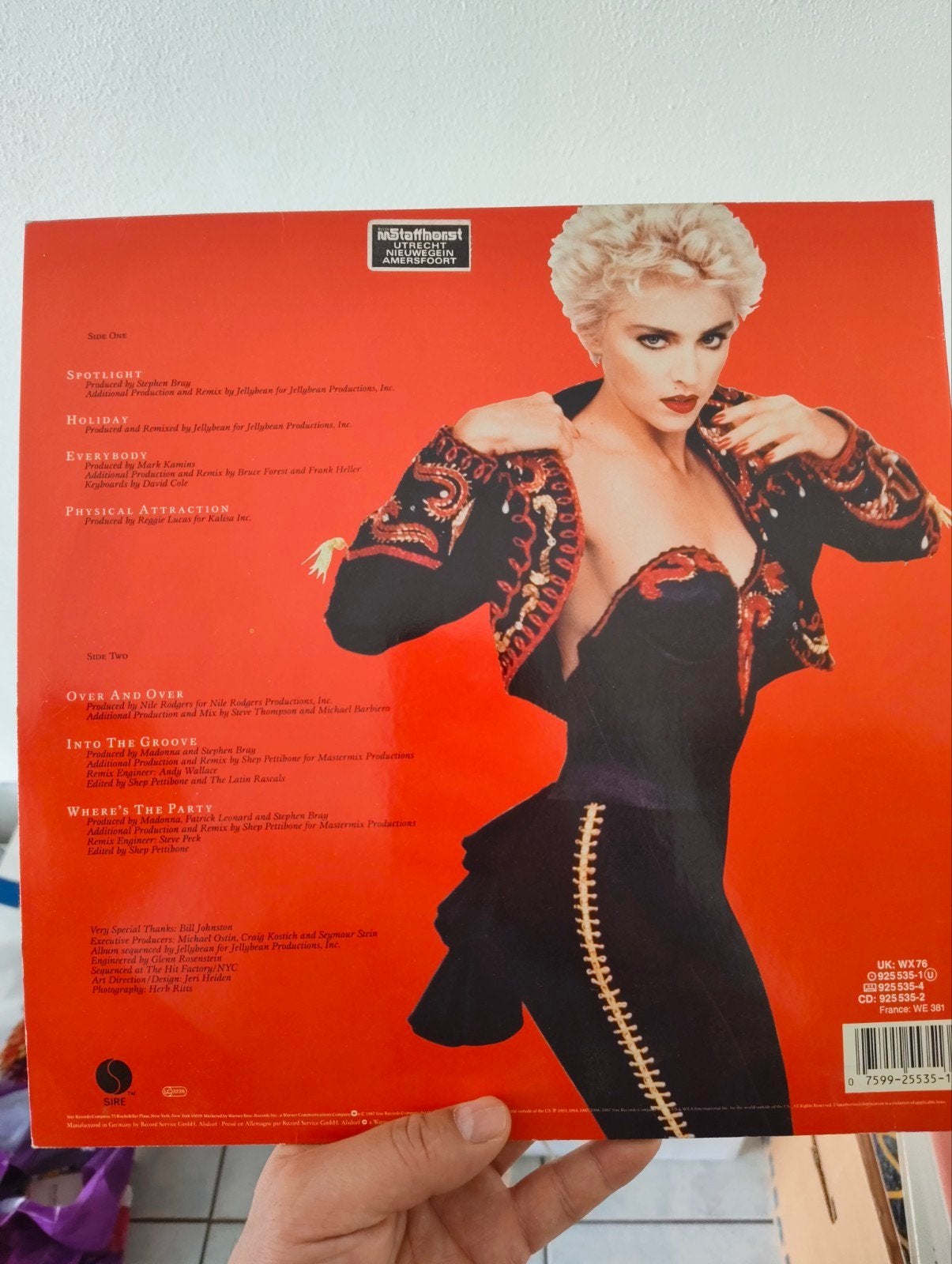 Madonna LP True Blue Who's That Girl, Cd's en Dvd's, Vinyl | Pop, Ophalen, LP, Gebruikt, Pop