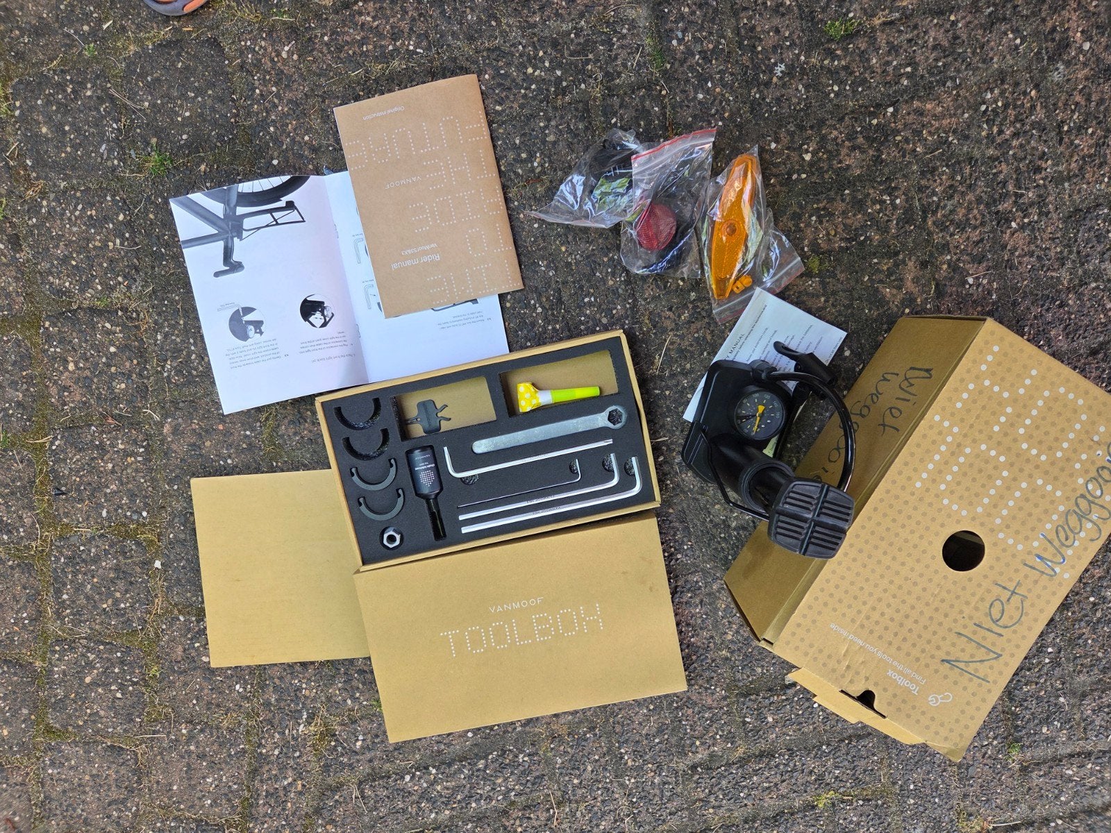 VANMOOF Toolbox met pomp., Ophalen of Verzenden