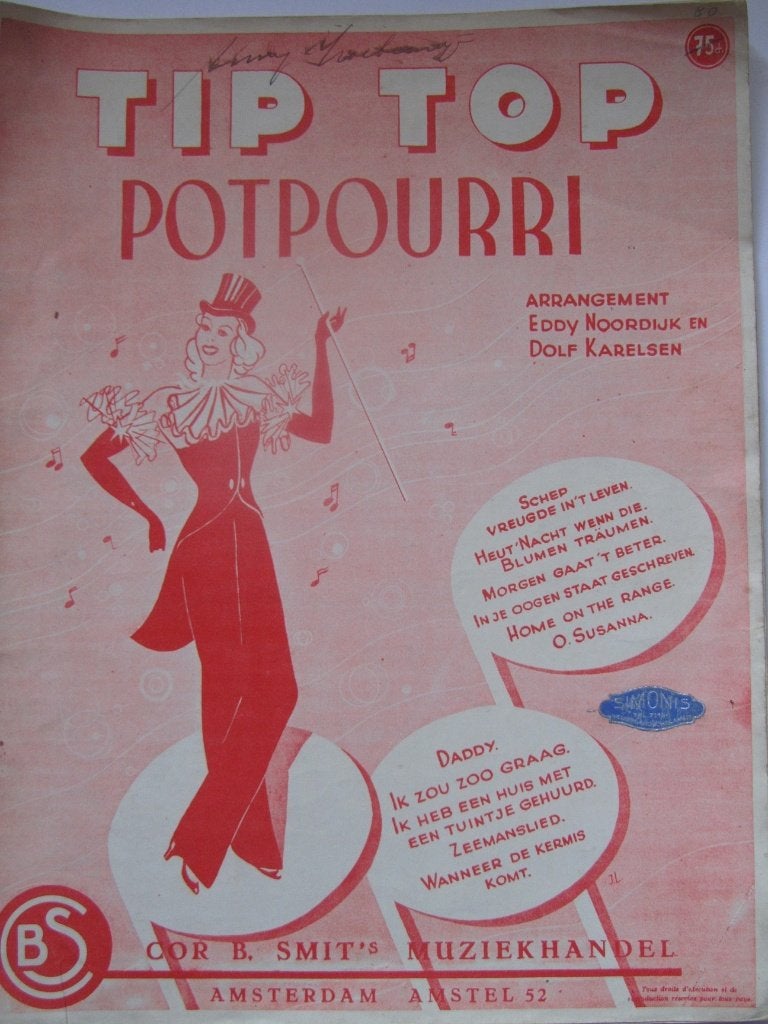TIP TOP POTPOURRI **Oude Bladmuziek**, Ophalen of Verzenden, Gebruikt, Artiest of Componist, Overige genres