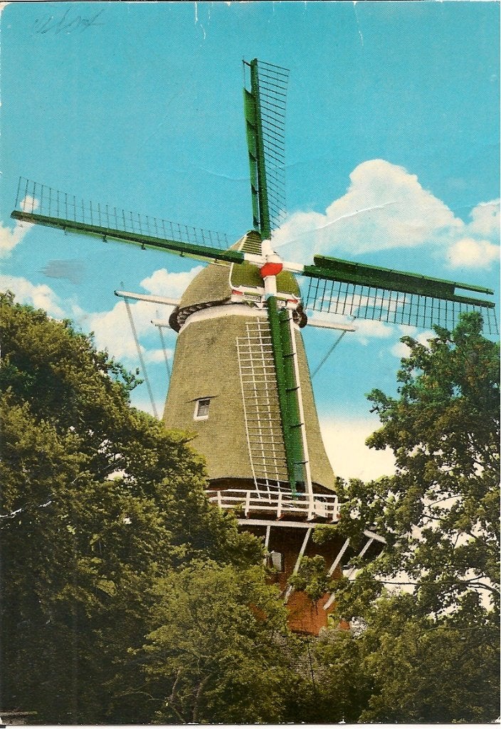 Ansichtkaart Olst, Molen Bökkers - Gelderland, Ophalen of Verzenden, 1960 tot 1980, Ongelopen, Gelderland