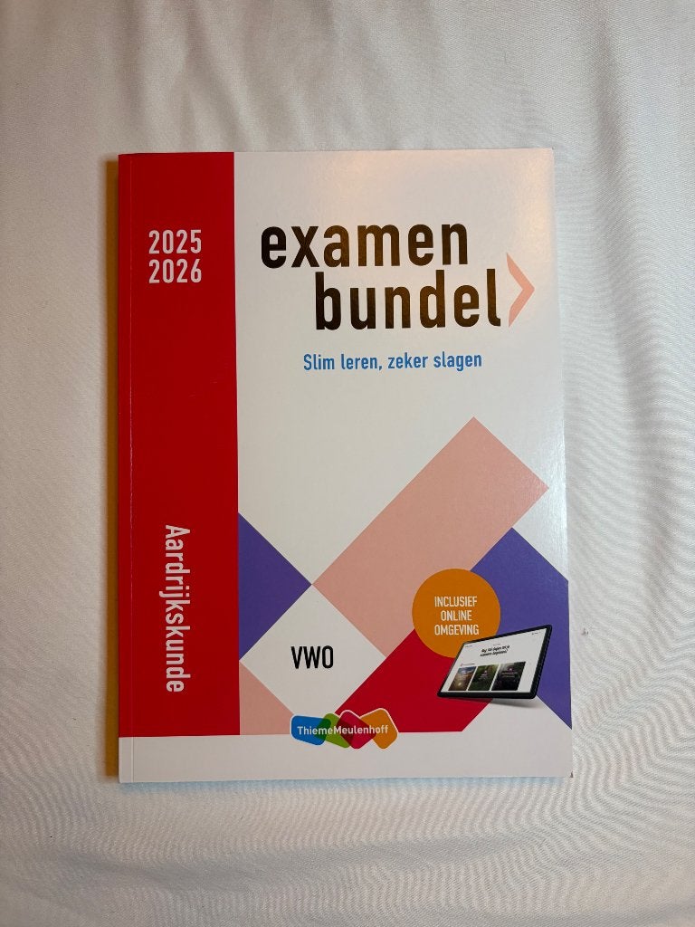 Examenbundel aardrijkskunde, Boeken, Schoolboeken, Ophalen of Verzenden, Zo goed als nieuw, VWO, Aardrijkskunde