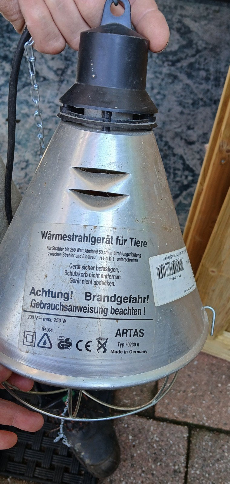 warmtelamp, Ophalen, Overige typen