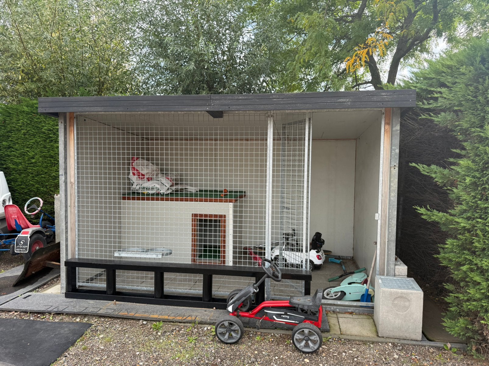 Honden kennel met hok 315x210x185, Dieren en Toebehoren, Ophalen, Hondenkennel, 110 cm of meer, 100 cm of meer