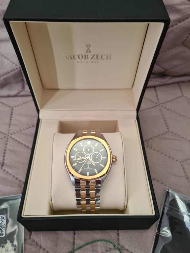 Nieuw Jacob Zech Original Polshorloge - Goud/Zilver, Sieraden, Tassen en Uiterlijk, Horloges | Heren, Overige merken, Staal, Staal