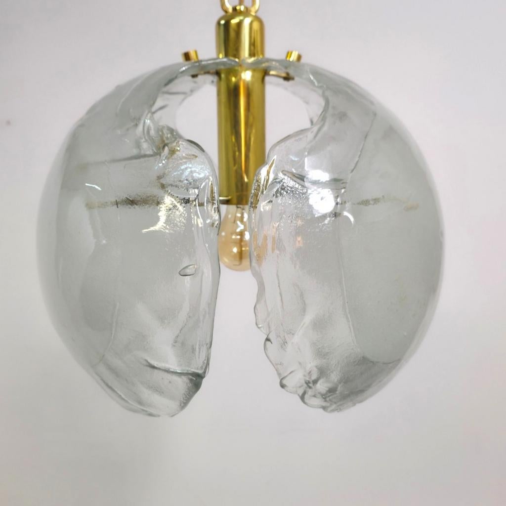 Kaiser leuchten muranoglazen XL lamp 70s mid century, Ophalen of Verzenden, Gebruikt, Sieraad of Horloge