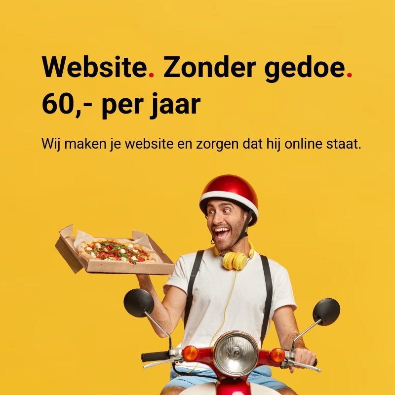 Website. Zonder gedoe. 60,- per jaar, Website Bouw