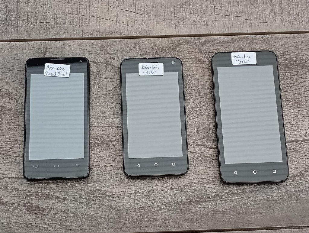 Huawei Y Android Smartphones, Gebruikt, Zwart, Touchscreen, 3 tot 6 megapixel