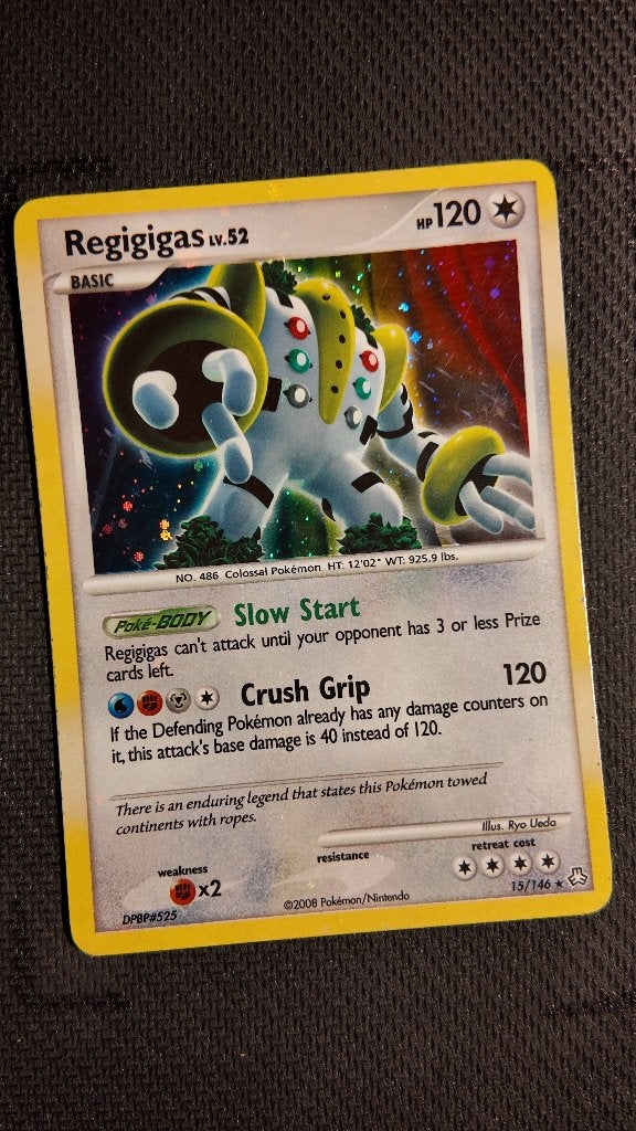 Regigigas 15 Legends Awakened | Pokemon kaart, Ophalen, Zo goed als nieuw, Losse kaart, Foil