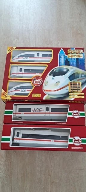 LGB ICE 3 (LCE) Startset G-spoor + 2 extra tussenrijtuigen, Ophalen of Verzenden, Zo goed als nieuw