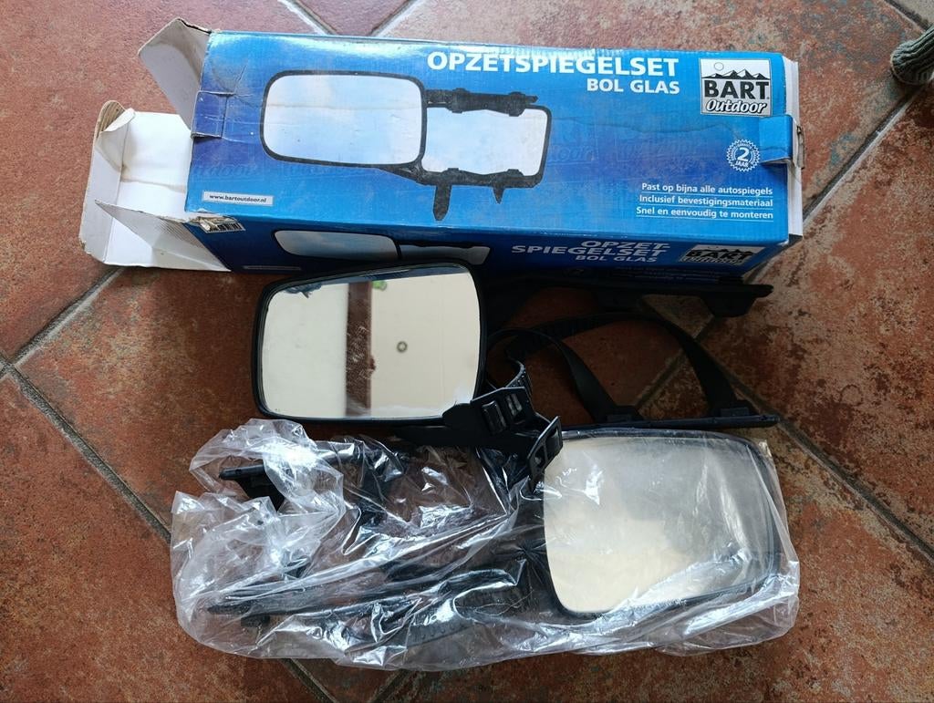 BART Outdoor opzet-spiegelset bol glas voor auto/caravan, Ophalen of Verzenden, Zo goed als nieuw