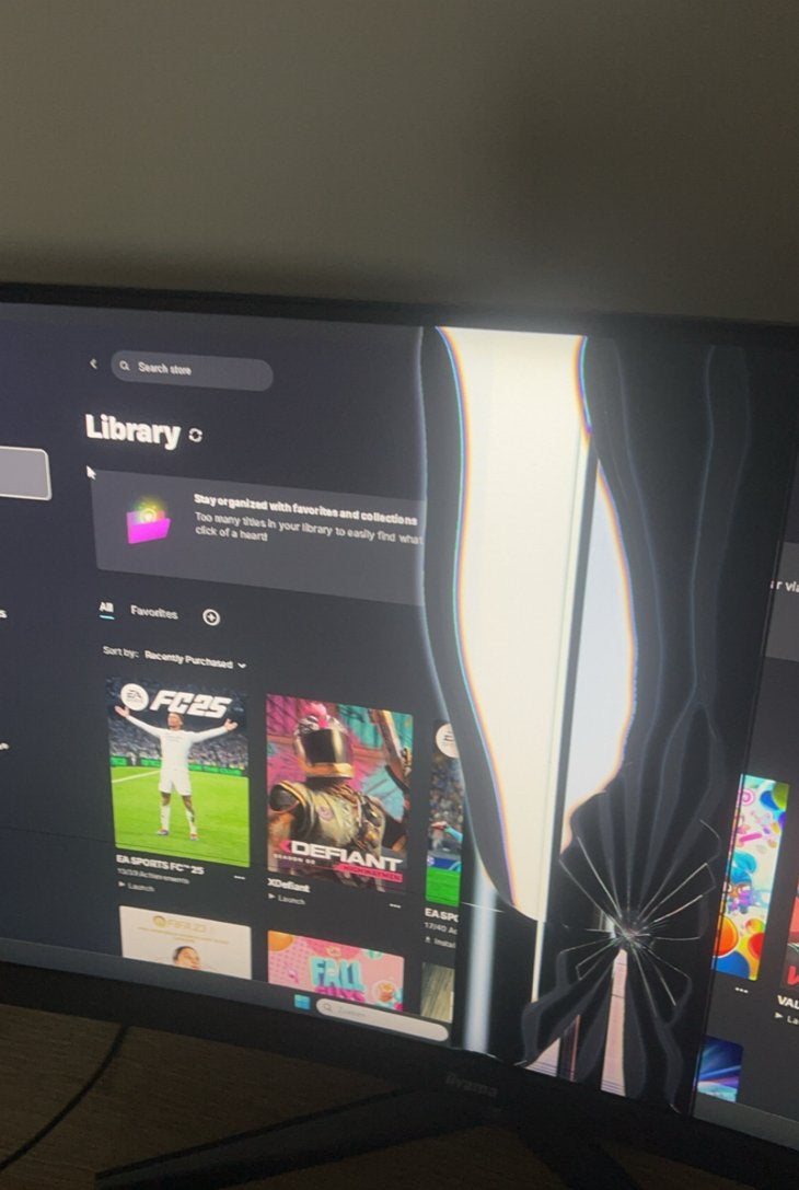 Foto 6 van Iiyama gaming monitor met defect scherm