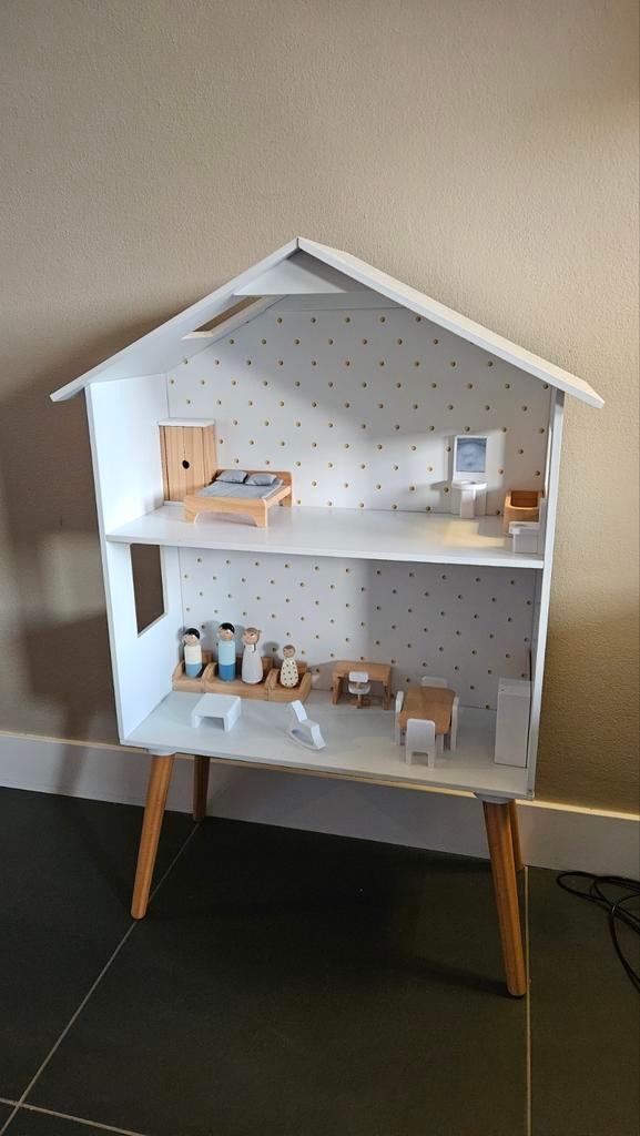 Petite Amélie Poppenhuis Compleet met Meubels en Poppetjes, Ophalen