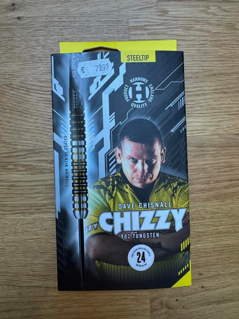 Harrows Dave Chisnall Chizzy Darts 24 gram Steeltip, Sport en Fitness, Darts, Ophalen, Nieuw, Pijlen