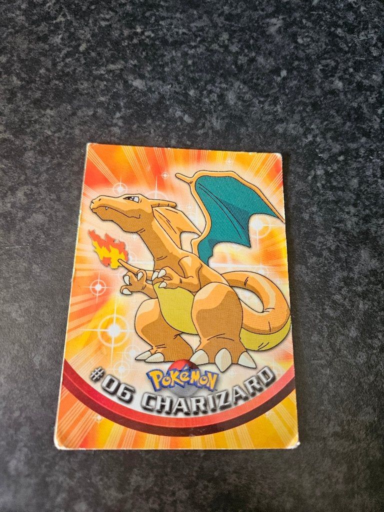 Pokémon Charizard #06 Topps TV, Ophalen of Verzenden, Zo goed als nieuw, Losse kaart