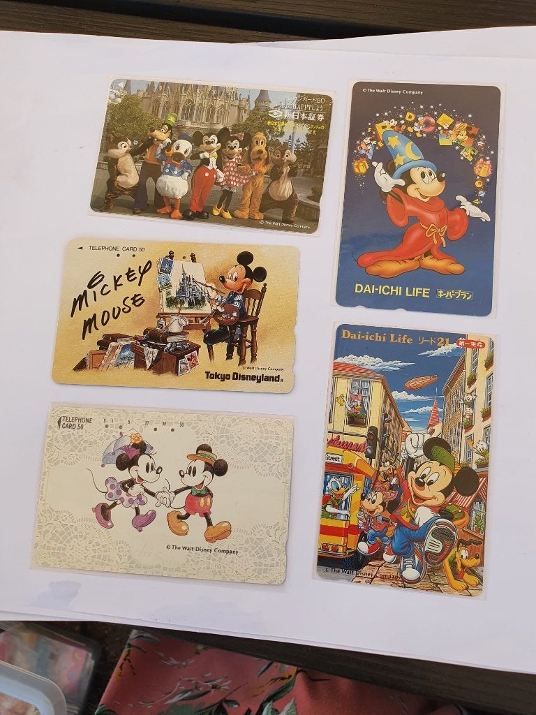 5 Japanse telefoonkaarten Disney, Ophalen of Verzenden, Buitenland
