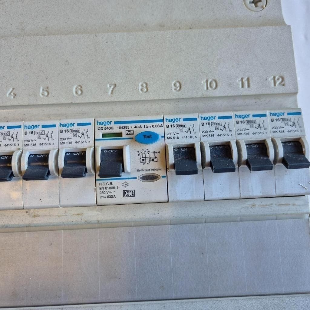 HAGER meterkast 8 groepen 2x aardlek, Ophalen of Verzenden, Nieuw