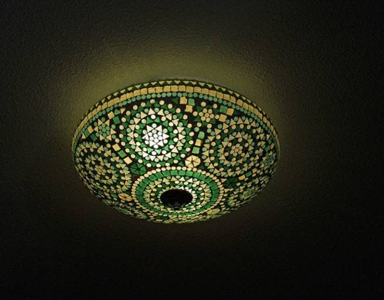 Oosterse mozaïk lamp, Huis en Inrichting, Ophalen of Verzenden, Zo goed als nieuw, Oosters
