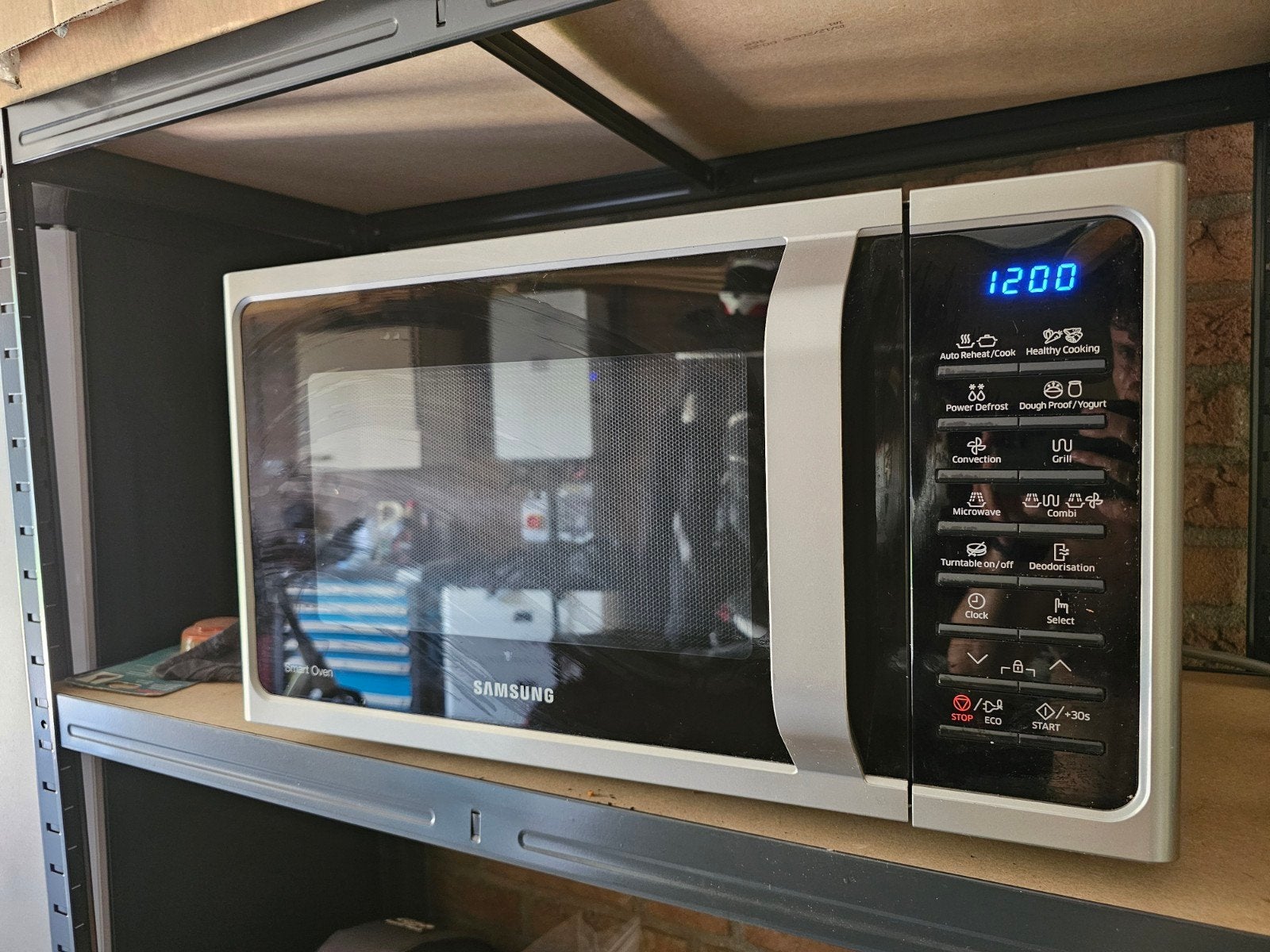 SAMSUNG MC28H5015AS/EN - Combimagnetron - 900 W, Ophalen, Combimagnetron, Gebruikt, Hete lucht
