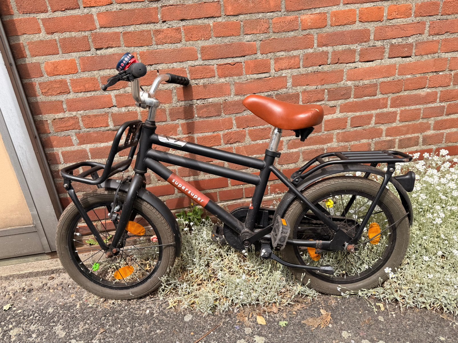 Kinderfiets Supersuper 16inch, Fietsen en Brommers, Ophalen, Gebruikt, Terugtraprem, 16 tot 20 inch