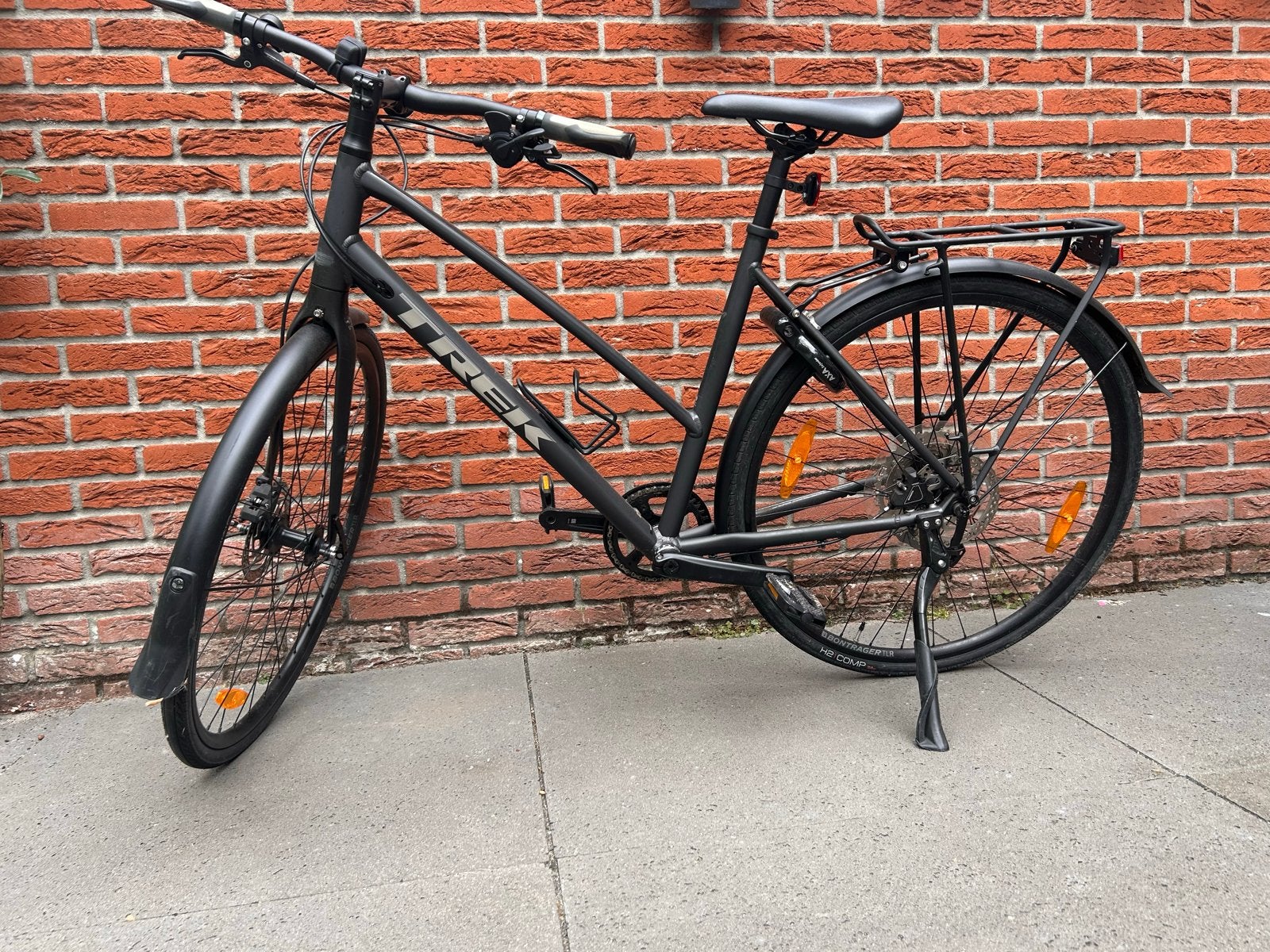 Trek Damesfiets Zwart - Maat 57 (176-180 cm) - 7 Versn., Fietsen en Brommers, Fietsen | Dames | Damesfietsen, Gebruikt, Versnellingen