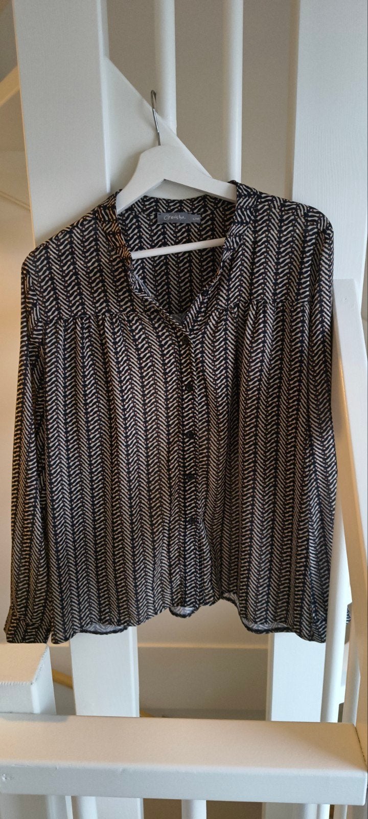 Geisha blouse maat L/40 met patroon, Geisha, Zwart, Maat 42/44 (L), Ophalen of Verzenden
