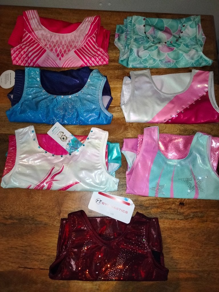 Turnpakje/turnpakjes maat 134 SALE nu 9,50 per stuk (1), Kindermaat 122 t/m 140, Ophalen of Verzenden, Nieuw, Turnpak(je)