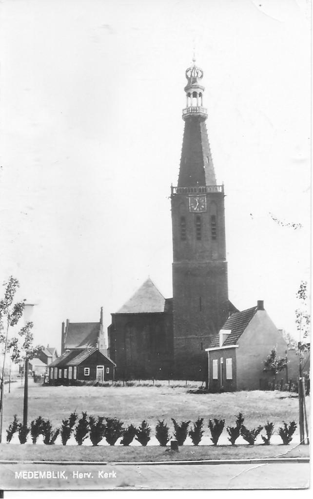 Medemblik Herv. Kerk, Verzamelen, Ophalen of Verzenden, 1960 tot 1980, Gelopen, Noord-Holland