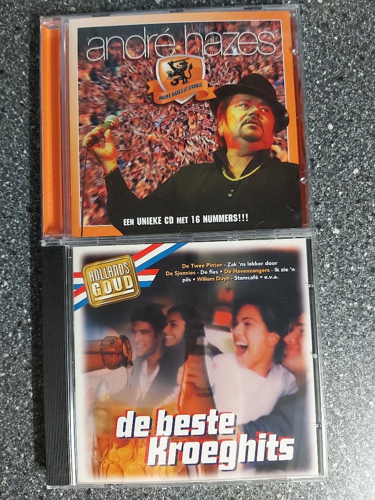 SETJE VAN 3 CD'S (ANDRE HAZES, KROEGHITS, ORANJE BOVEN), Ophalen of Verzenden, Gebruikt, Levenslied of Smartlap