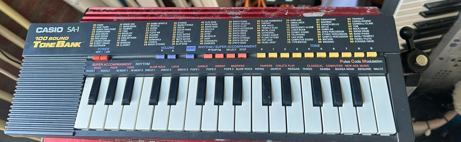 Casio SA-1 Mini Keyboard - 100 Sounds Tone Bank, Ophalen of Verzenden, Gebruikt, Overige aantallen, Casio