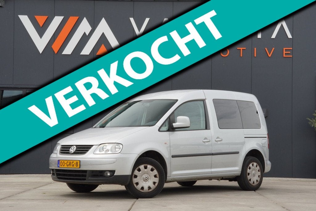Volkswagen Caddy 1.6 Optive Comfort 5p BENZINE 2008 MPV Airc, Auto's, Voorwielaandrijving, Stof, Gebruikt, Overige modellen