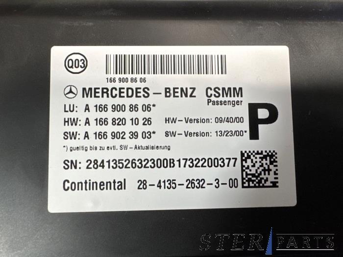 Computer stoel van een Mercedes GLE, Auto-onderdelen, Gebruikt, -, Ophalen of Verzenden, -