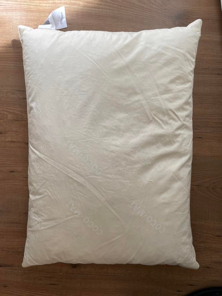 2 COCO-MAT Morpheas Kussen 50x70 cm, Ophalen of Verzenden, Gebruikt, Wit, Rechthoekig