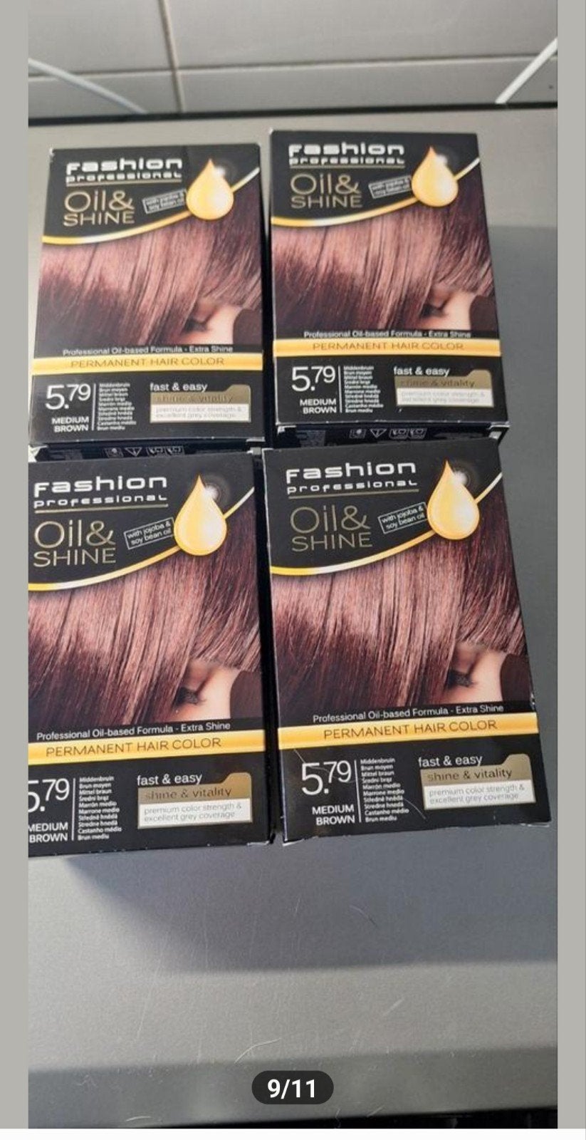 4 x haarverf medium brown, Ophalen of Verzenden, Nieuw, Overige typen