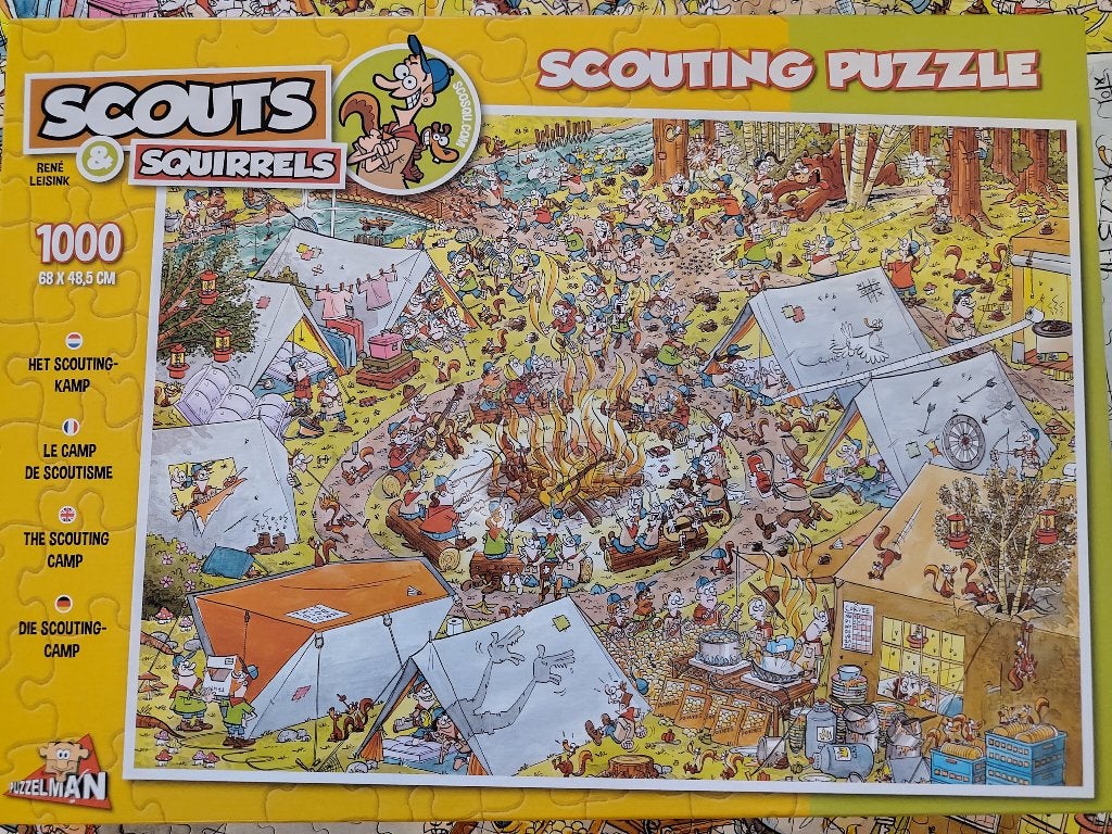 Scouts & squirrels legpuzzel, Ophalen, 500 t/m 1500 stukjes, Zo goed als nieuw, Legpuzzel