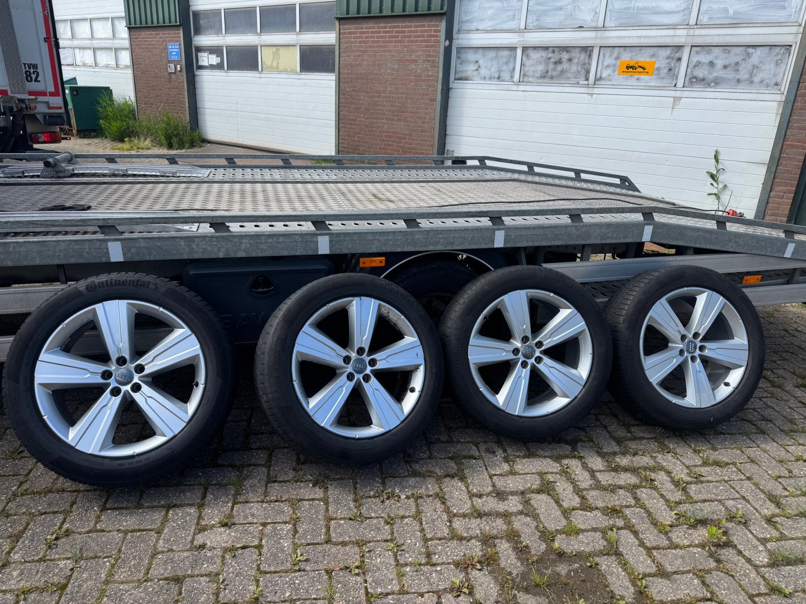 Audi q7 velgen met winterbanden 20inch, Ophalen of Verzenden, Zo goed als nieuw