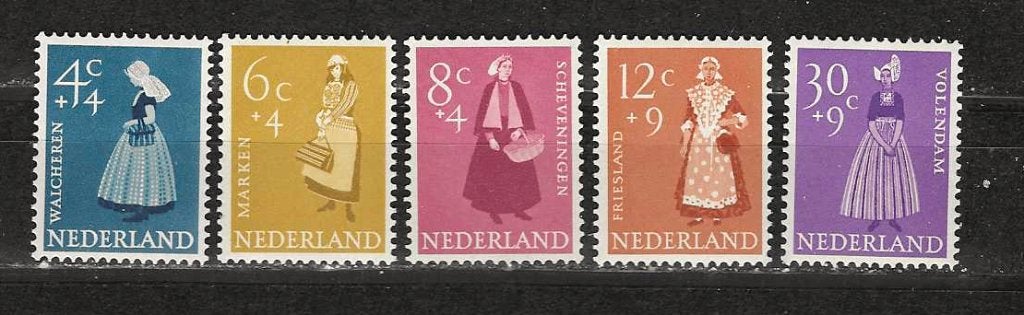 Nederland 707-711 postfris, Ophalen of Verzenden, Na 1940, Postfris