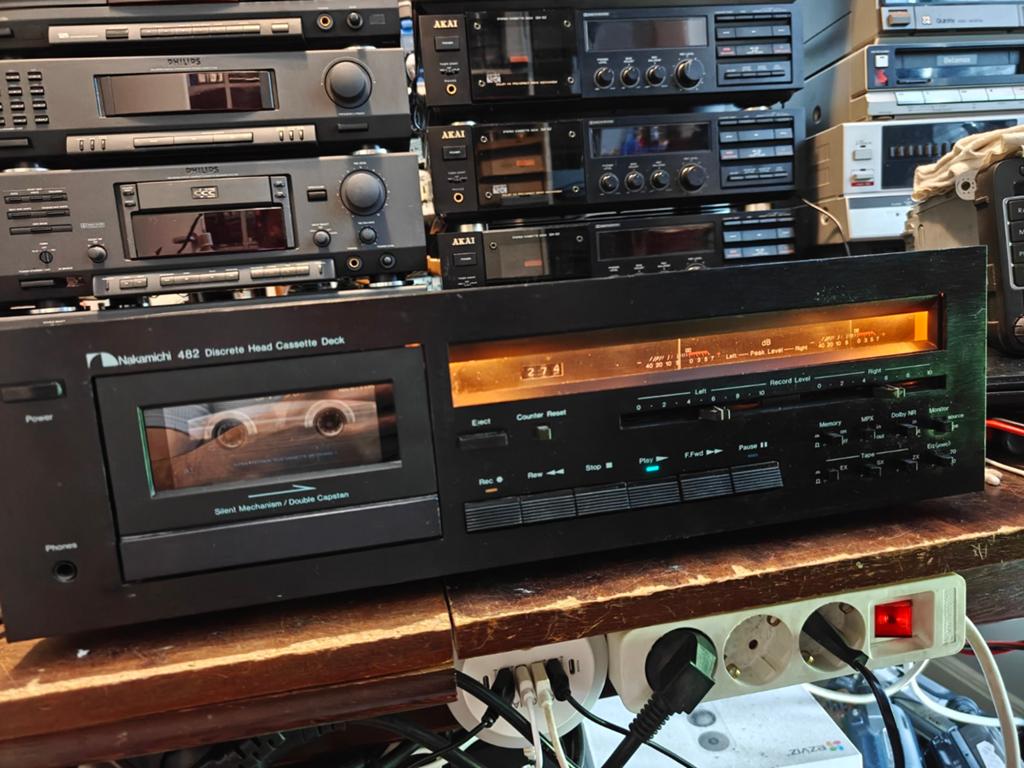 Nakamichi 482 Cassettedeck – Gereviseerd – Topklasse Geluid, Ophalen of Verzenden, Overige merken