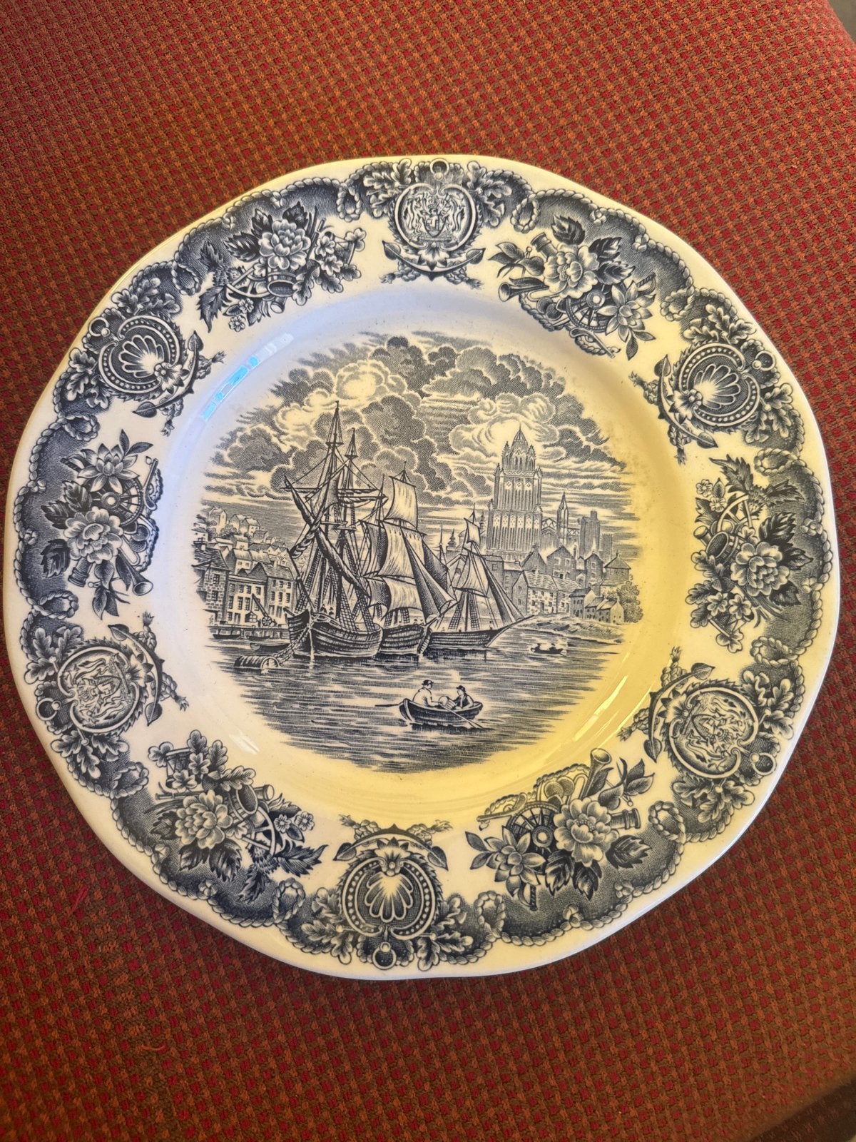 Historisch Engels bord - "Ports of England", Ophalen of Verzenden