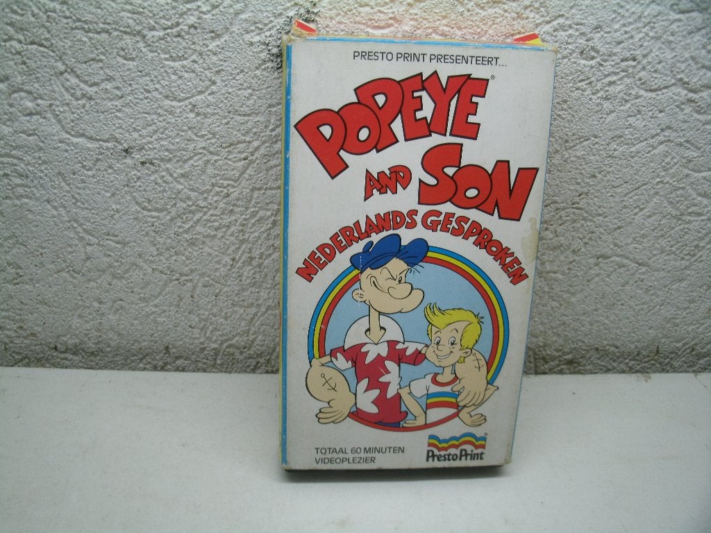 vhs 150a popeye and son, Cd's en Dvd's, VHS | Kinderen en Jeugd, Alle leeftijden, Ophalen of Verzenden, Zo goed als nieuw