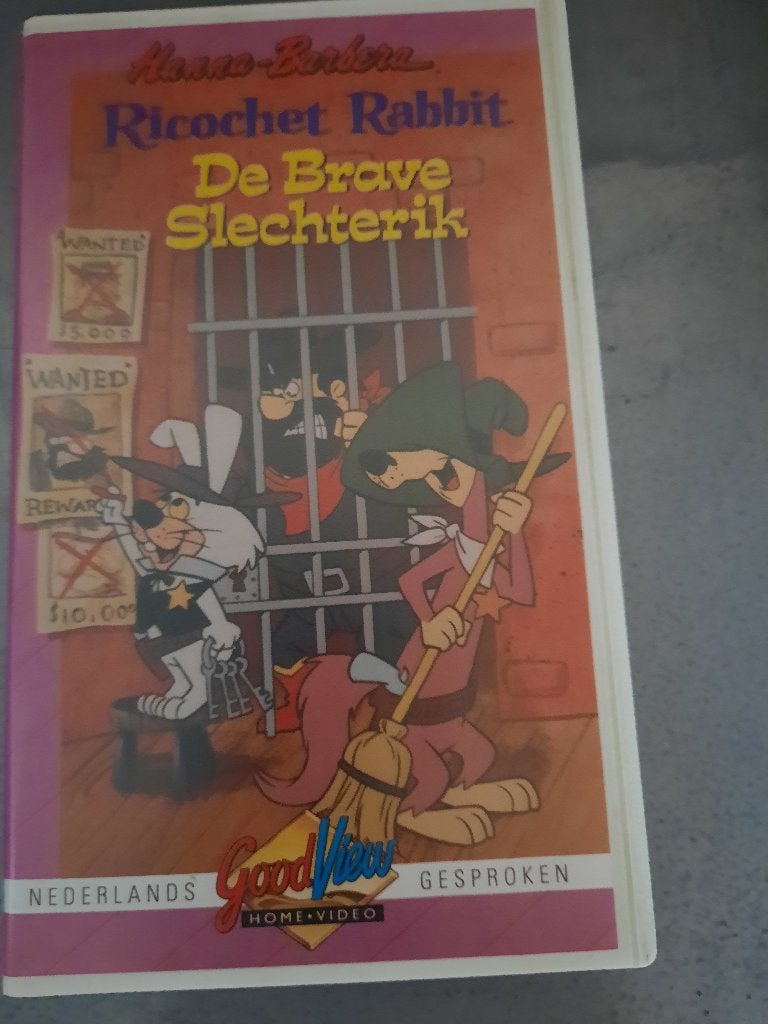 RICOCHET RABBIT! Mooie Speelfilm Klassieker Op VIDEO!, Tekenfilm, Verzenden, Alle leeftijden, Zo goed als nieuw