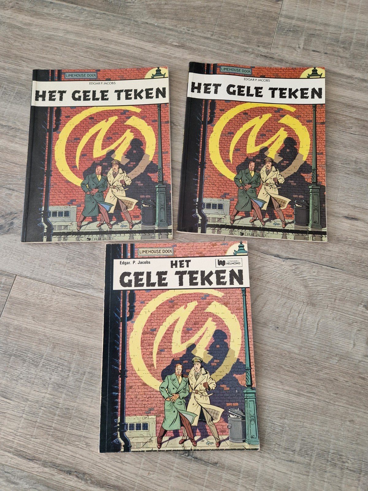 Het Gele Teken - Blake & Mortimer - 3 andere uitgaves., Meerdere stripboeken, Ophalen of Verzenden, Gelezen, Edgar P. Jacobs