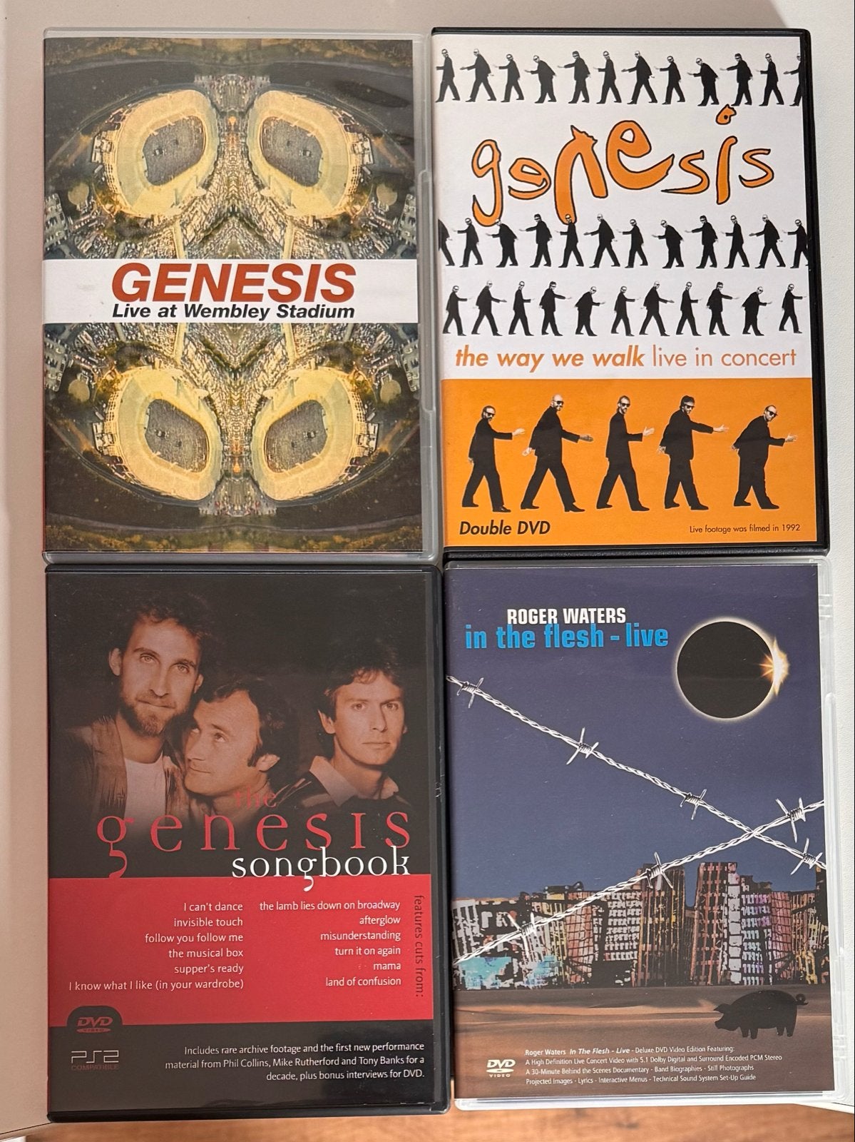 Genesis & Roger Waters DVD Collectie - Live Concerten, Ophalen, Alle leeftijden, Engels, Concert