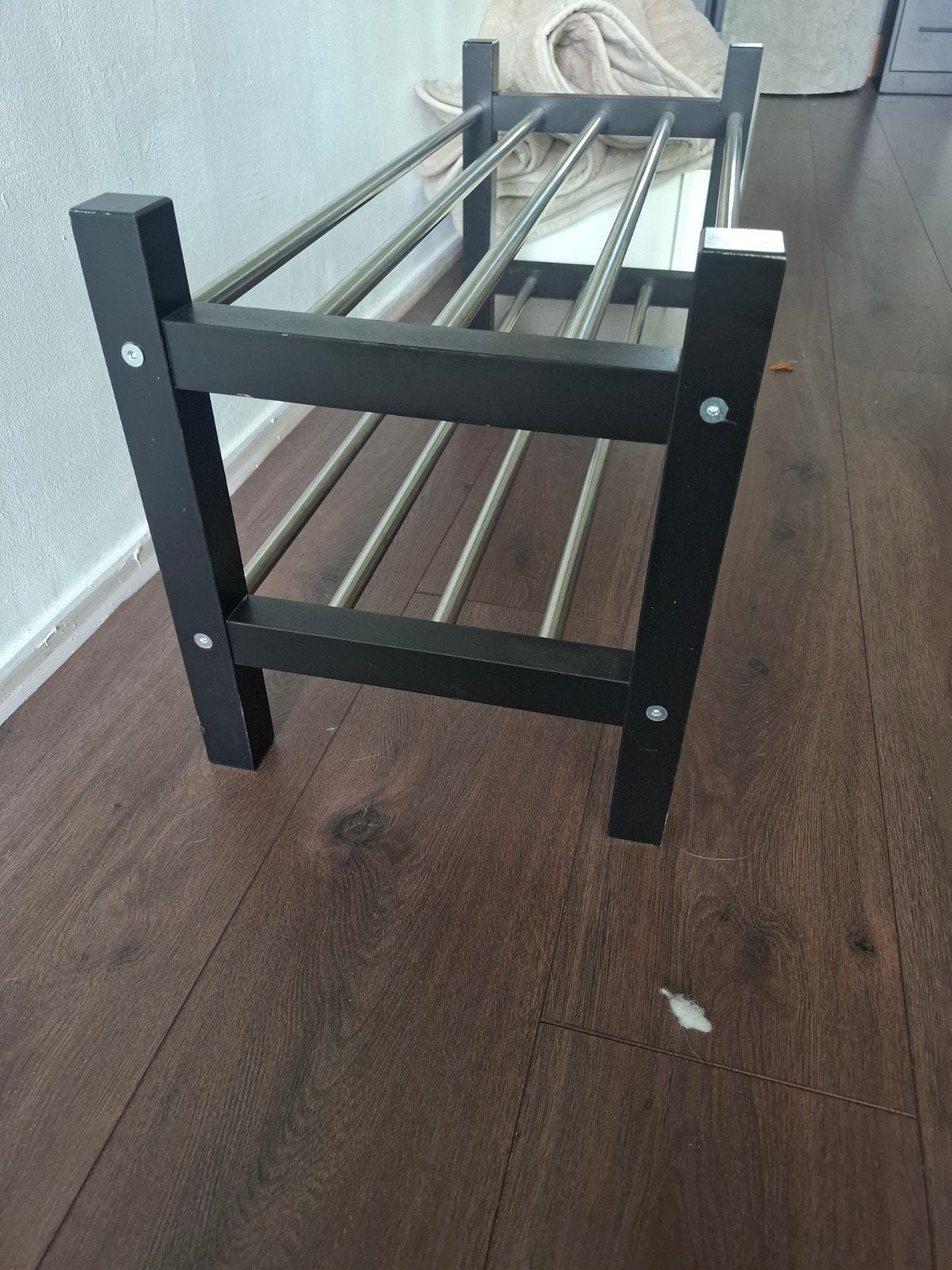 Ikea TJUSIG Schoenenrek zwart 79x32x37 cm, Ophalen of Verzenden, Gebruikt