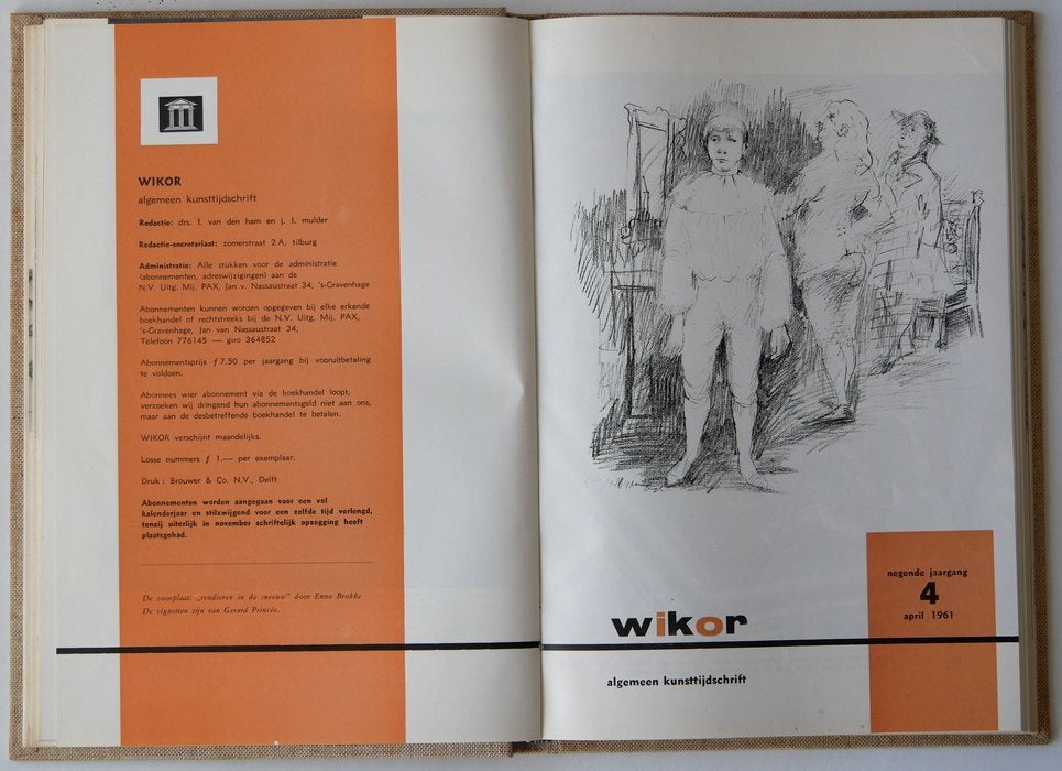 Wikor. Algemeen kunsttijdschrift. Negende jaargang, 1961, Ophalen of Verzenden, Gelezen, Overige typen