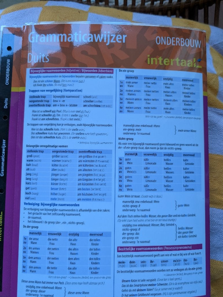 Vreemde talen spiekbriefjes Integraal Frans Duits Engels, Frans, HAVO, Ophalen of Verzenden, Zo goed als nieuw